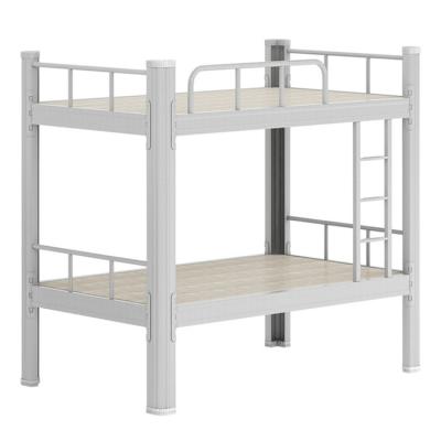 China Customizable Size And Design Manufacturer Steel Tube Metal Double Bunk Beds For Army Or School for sale