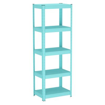 China Racksteel Stocked Storage Stacking Shelf Boltless Shelving Racks And Stainless Steel Kitchen Storage Racks Folding Rack Metal for sale