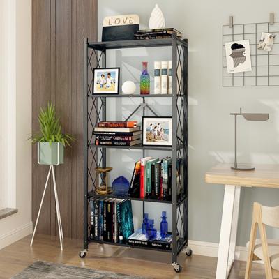 China Wholesale Powder Coated 4 Layers Metal Storage Rack Living Room for sale