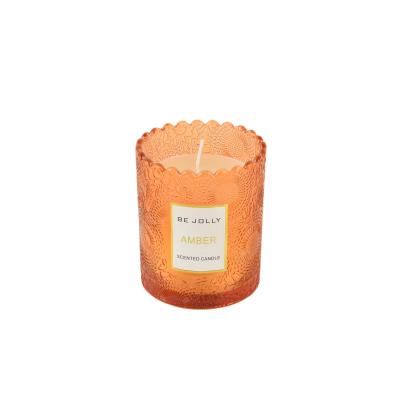 China Eco-enviroment Customized Aromatherapy Luxury Scented Candle Customized Different Candles Scented Handmade Home Decorative Glass Scented Candle for sale