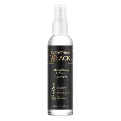 China EVERYTHINGBALCK Organic Private Label Barber Hair Styling Strong Holding Silkening Spray Mist Hairspray With Logo for sale