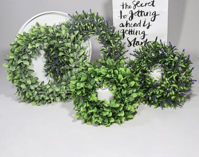 China 30cm Garland jasmine gel boxwood decorative artificial boxwood garland 40cm plastic garland for sale