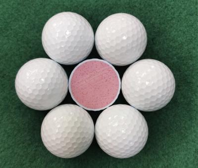 China Golf Practice Running Training 2 Layer Surlyn PU Ball Double Decker Golf Ball Height 42.7mm for sale