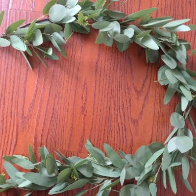 China 6ft Garland Decorative Artificial Eucalyptus Wreath for sale