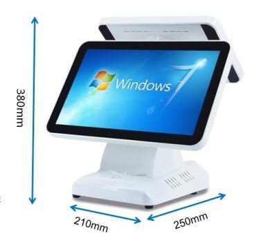 China 15.6+11.6 Inch TFT Smart Screen Machine POS Dual Wifi Touch Display Computer POS Terminal for sale