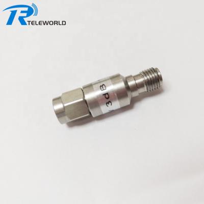 China Microwave Fixed Attenuator 50ohm 1/2/3/4/5/6/7/8/9/10/15/20/30dB 6GHz 2W SMA RF Attenuator for sale