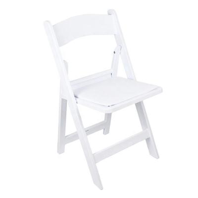 China Wholesale Good Quality Minimalist Resin Foldable Plastic White Folding Chairs Garden Wimbledon Event Wedding Chair Outdoor Chair for sale