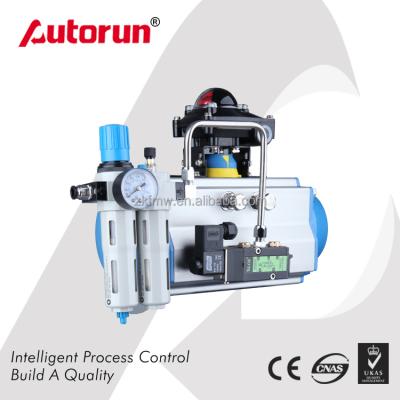 China Aluminum Alloy Pneumatic Actuator with Limit Switch, Solenoid Valve and Air Filter Regulator for sale