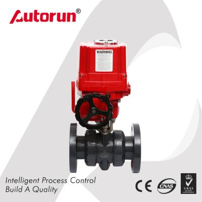 China General PVC Flanged Ends Explosion Proof Electric Ball Valve DN15 - DN100 for sale