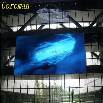 China High Quality Custom Indoor Full Color Led Video Display p10 RGB Full Color Wall Hanging Coreman Video Unique Products Indoor Led Wall for sale