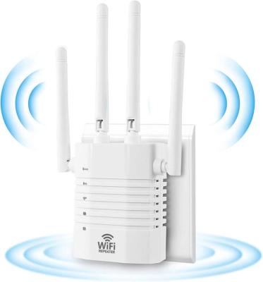 China Indoor and Signal Amplifier WiFi Extender 1200Mbps-2.4 Network-Wireless Amplifier Signal Booster-Wireless Repeater with Smart Signal Indicator for sale