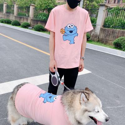 China Viable Fashion Wholesale T-shirt Matching Dog And Owner Outfit for sale