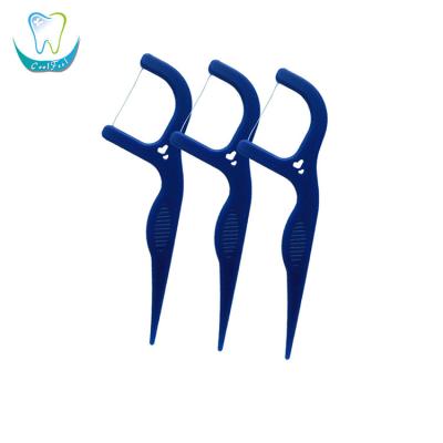 China With Toothpick End Pick Good Quality Oral Care Orthodontic Dental Floss Sticks Manufacturer Dental Floss Pick for sale