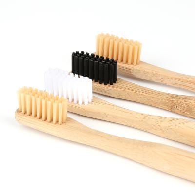 China Bpa Disposable Toothbrush Bamboo Custom Free Logo Vegan Medium Purple Bamboo Toothbrush for sale