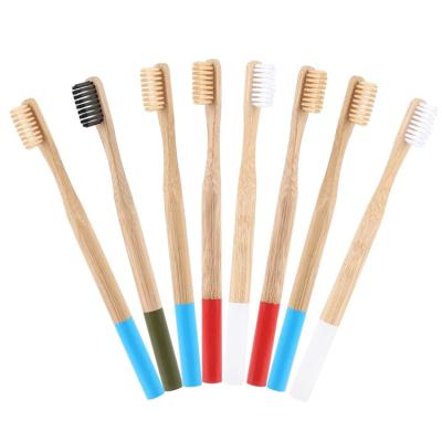 China Customized Disposable Natural Baby Toothbrush Packing Bamboo Toothbrush Children Bamboo With Travel Case for sale