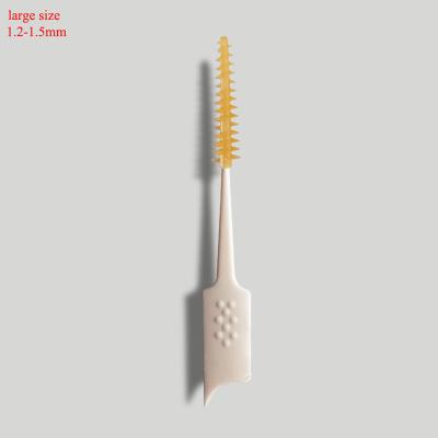 China Deeply Eco-Friendly Advanced Dental Teeth Picks Cleaning Rubber Interdental Brush for sale