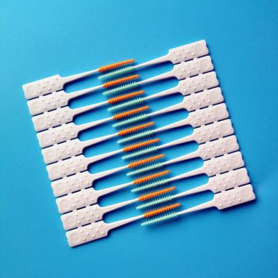 China Deeply Cleaning Teeth 2021 New Silicon Pick Disposable Interdental Brushes for sale