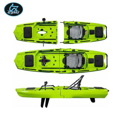 China Fun Leisure U-Boat 14ft Pedal Fishing Kayak Three Section Kayak Can Be Divided Into Three Sections, Easy To Carry for sale