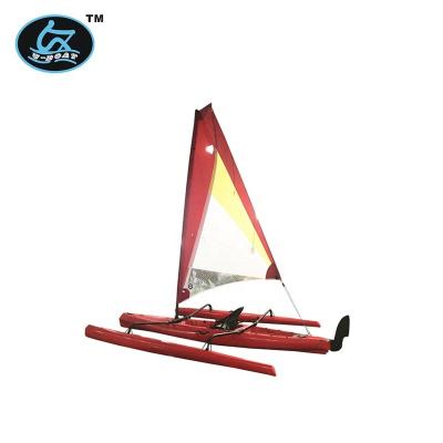 China Touring Leisure 2019 Outdoor Nine Person Sit On Top Trimaran Sailboat With Aluminum Chair And Parts for sale