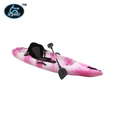 China 2019 popular LLDPE single kayak, plastic canoe kayak and fishing kayak with pedals UB-08 for sale