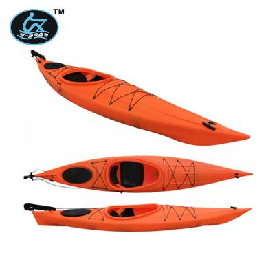 China LLDPE Single Touring Kayak Racing Kayak With Kayak Pedals for sale