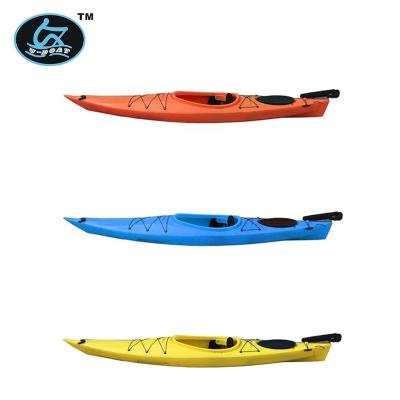 China 2019 LLDPE Cheap Single Touring Kayak Sit In With Kayak Pedals for sale