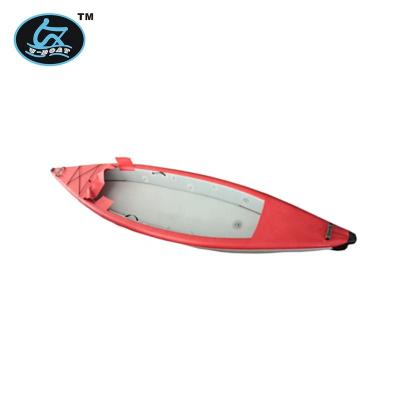 China Fishing Touring Single Rowing New 11ft Guided U-Boat Sit On PVC Top Foldable Kayak Canoe For Sale for sale