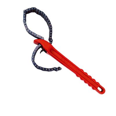 China 12inch 300mm Double Malleable Casting Chains Tube Wrench for sale