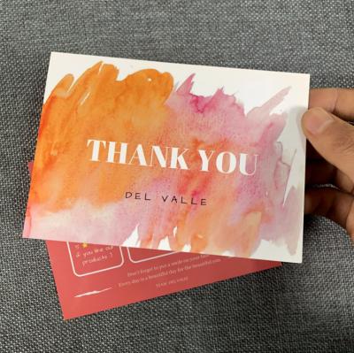 China Europe Hot Selling Custom Thank You Gift Card Business Greeting Card Custom Thank You Card With Logo for sale