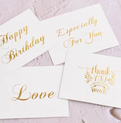 China Business Luxury Gold Foil Printing Paper Greeting Card Custom for sale