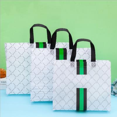 China Printing BIODEGRADABLE Bag Carry Bag Custom LOGO Biodegradable Poly Bag Tote Non Woven Fabric for sale