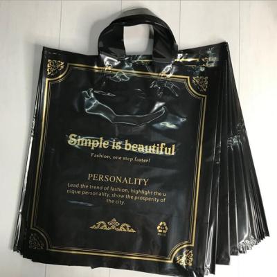 China Recycled Materials Custom Plastic Tote Bag Shopping Plastic Bag Packaging Plastic Bag With Logo for sale