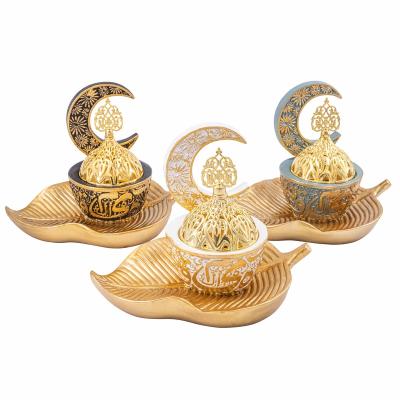 China Arabian  incense 2023 Hot Sale New Exquisite Arabian Incense Burner Saudi Incense Burner Leaf Hypanthium Incense Burner for sale