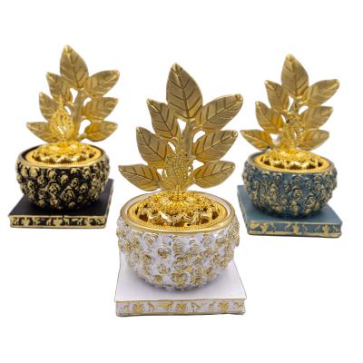 China Arabian  incense 2023 Hot selling exquisite tabletop decoration cup type Middle East incense burner portable household incense burner for sale