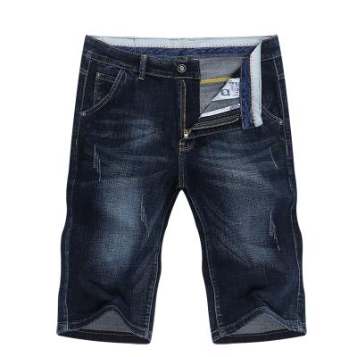 China Summer Breathable Jeans Shorts Men Denim Shorts Pants Fashion Design Men's Slim Straight Skinny Denim Shorts for sale