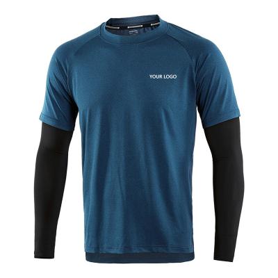 China QUICK DRY Quick Dry Gym Fitness Yoga Compression Sport Long Sleeve T Shirt for Men  Workout Elastic Sports Wear Men's Running T-shirts for sale