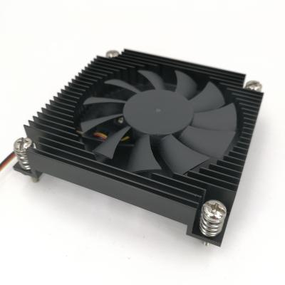 China Low Profile Computer Case CPU Cooler For Intel 4Pin Computer CPU Cooler Aluminum 1U Heatsink Fan for sale