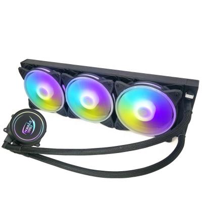 China Customizable Computer Case LGA 17001200 OEM Factory PC Case Cooling CPU Fan H360 Liquid Water Cooler for sale