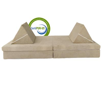 China 2022 Hot Sales Memory Foam Living Room Furniture Cushion Convertible Folding Living Room Sofas Kids Play Couch for sale