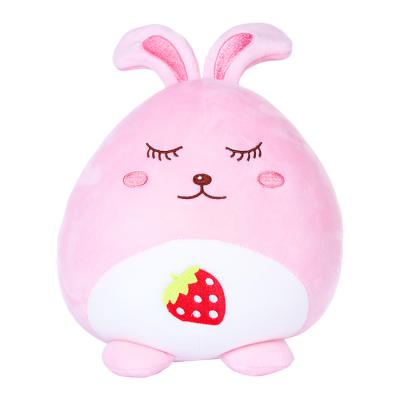 China Plush Factory Wholesale Stuffed Animal Toys Chubby Strawberry Rabbit Plush Toys for sale