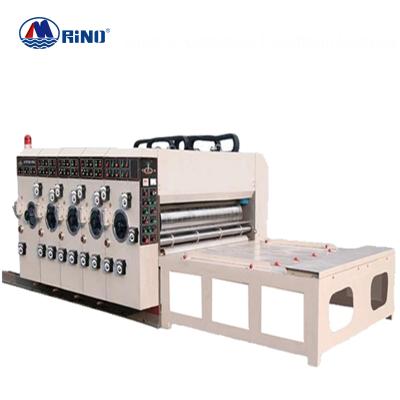 China Corrugated carton box HP corrugated carton flexo printer automatic longway machine making pizza box for sale