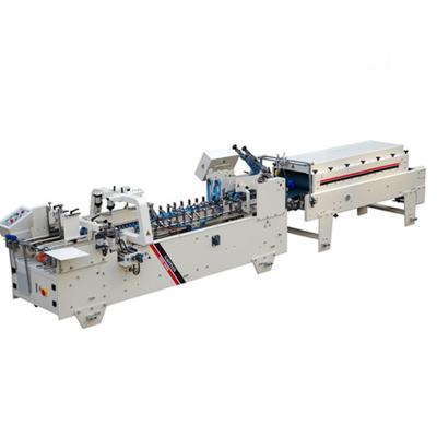 China Food Carton 4 Cardboard 6 Box Folder Gluer Automatic Corner Folding Gluer Machine for sale