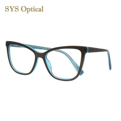 China For All Good People Price Acetate Optical Frames Cat Eye Glasses Frames Single Colored Optical Glasses for sale