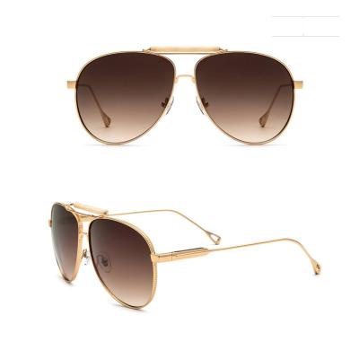 China Fashion Sunglasses 2021 Trendy Sunglasses Metal Sun Glasses Cat.3 UV400 Sunglasses for sale