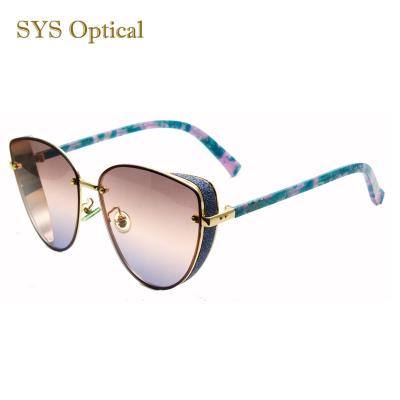 China Men's Sunglasses Vintage Sun Glasses Acetate Cateyes Women Sunglasses Custom Logo for sale