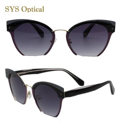 China Cool metal 2021 fashion sunglasses latest fashion sunglasses model with acetate temple designer sunglass for sale