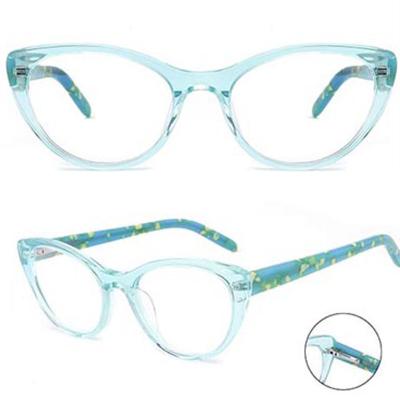 China Reading And More Children Glasses Acetate Cat Eye Colored Kids Computer Glasses for sale