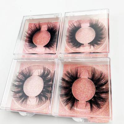 China Free Sample Private Label 18mm 20mm 25mm False Mink Eyelashes Natural Soft Wholesaler for sale