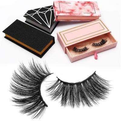 China Cheap high quality 3d private label false mink eyelashes 25mm custom wholesale natural soft lashes3d wholesale seller for sale