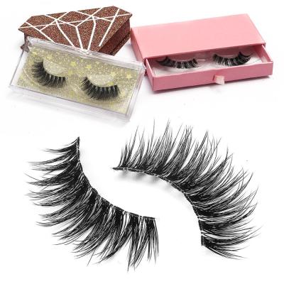 China Natural soft unique private label lashes 3d silk 5d faux mink eyelashes to make own strip for sale